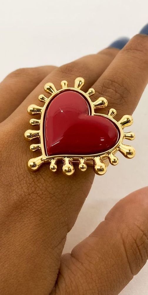 Anel Maxi Love Red.