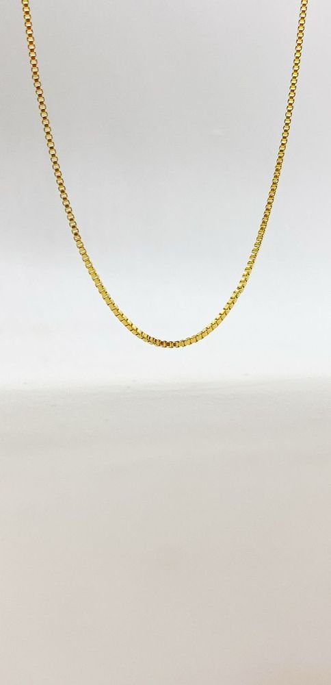 Colar Veneziana Dourada 45+5 Cm