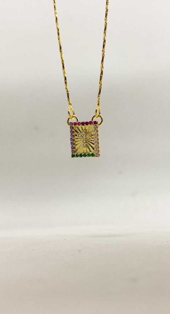 Colar Escapulário Crucifixo