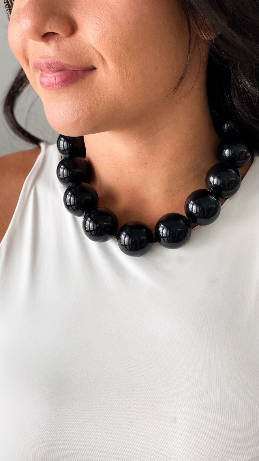 Colar Esferas Ao Black