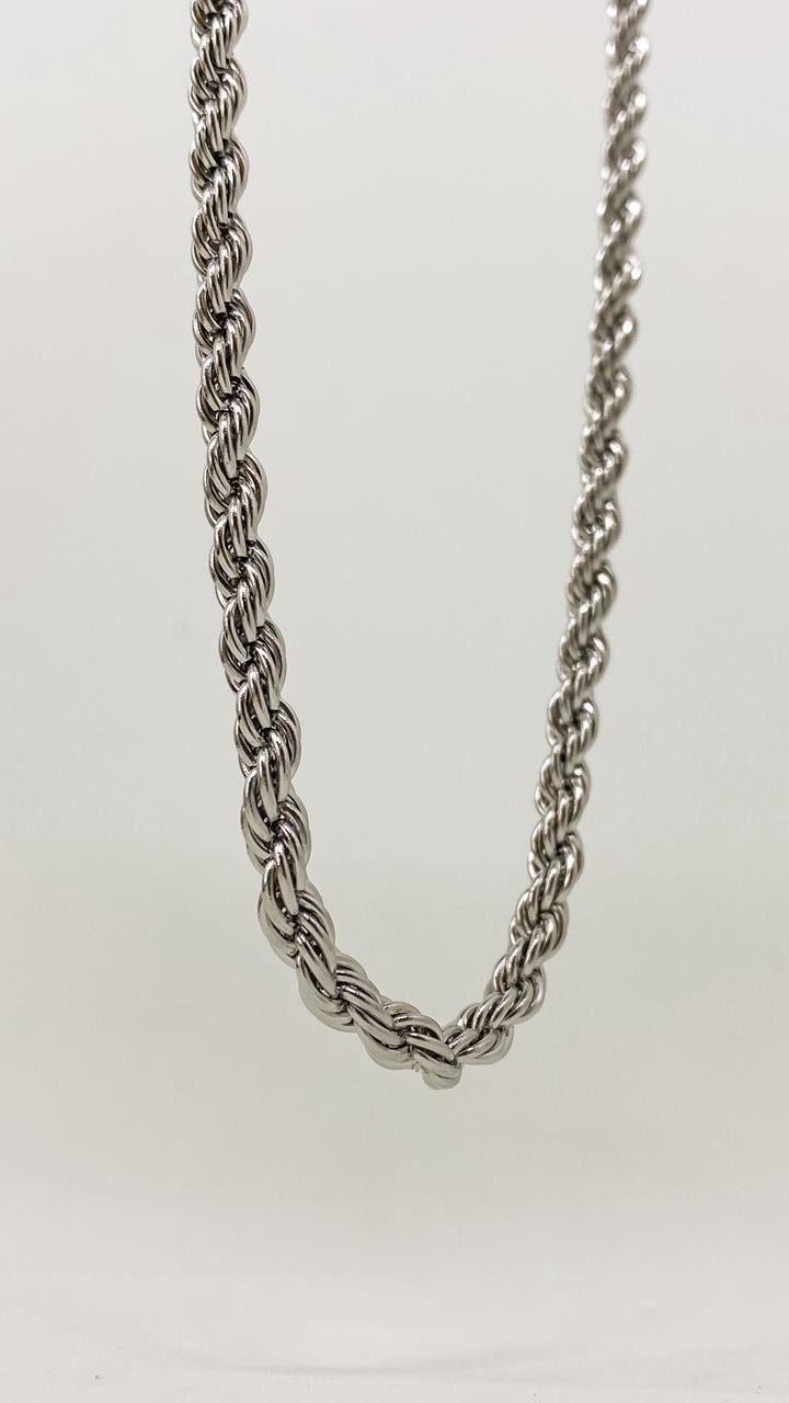 Colar Elo Baiano M -aço.