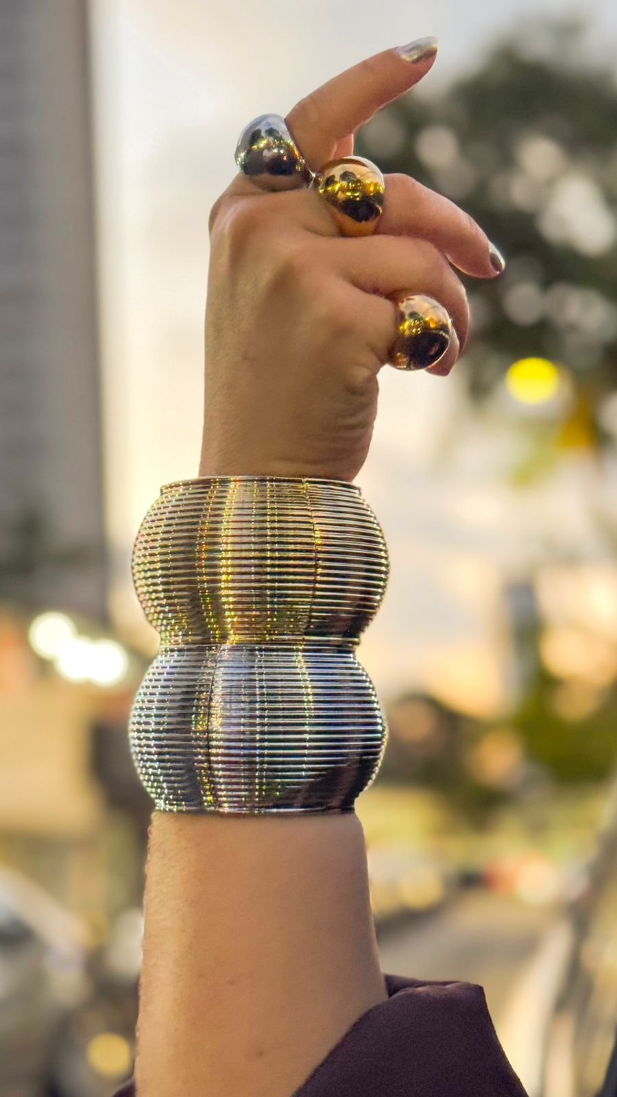 Bracelete Textura Over.