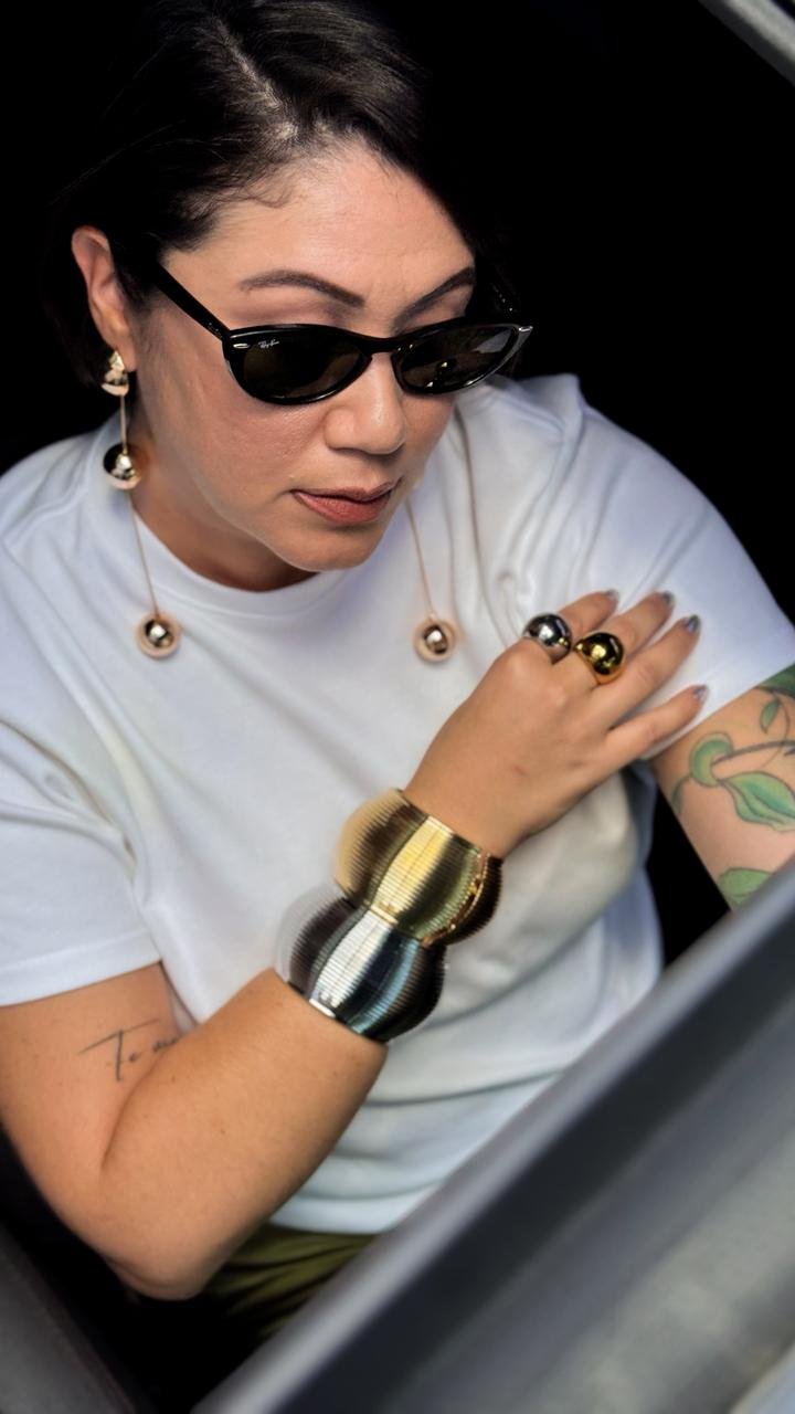 Bracelete Textura Over.