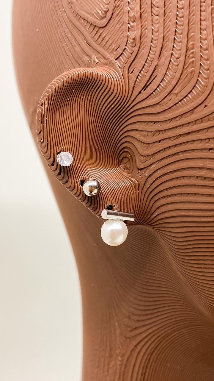 Brinco Ponto D´efeito Pp- Aço