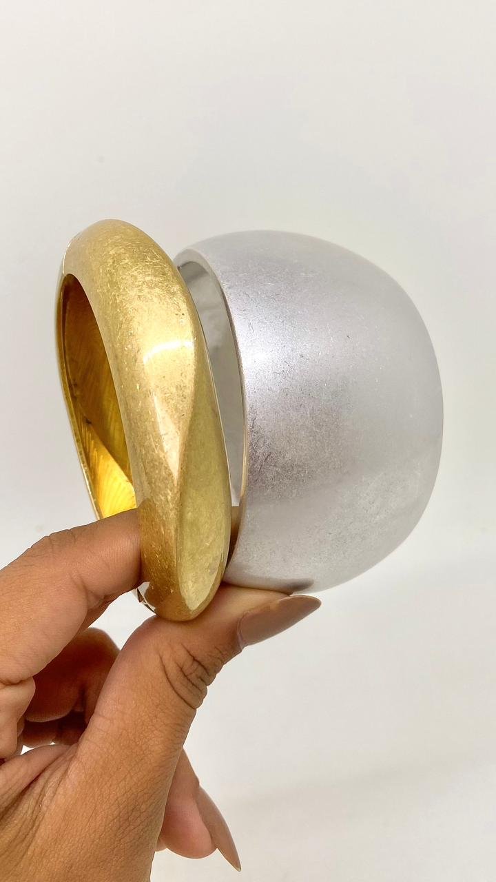 Bracelete Over Prata Fosco