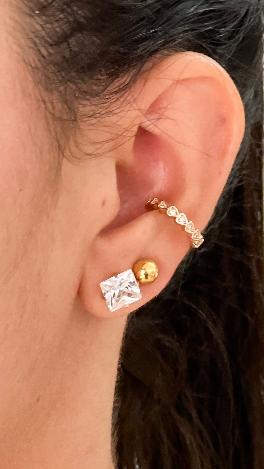 Brinco Ponto De Luxo - Aço