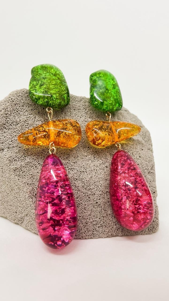 Brinco Aquarela Vintage