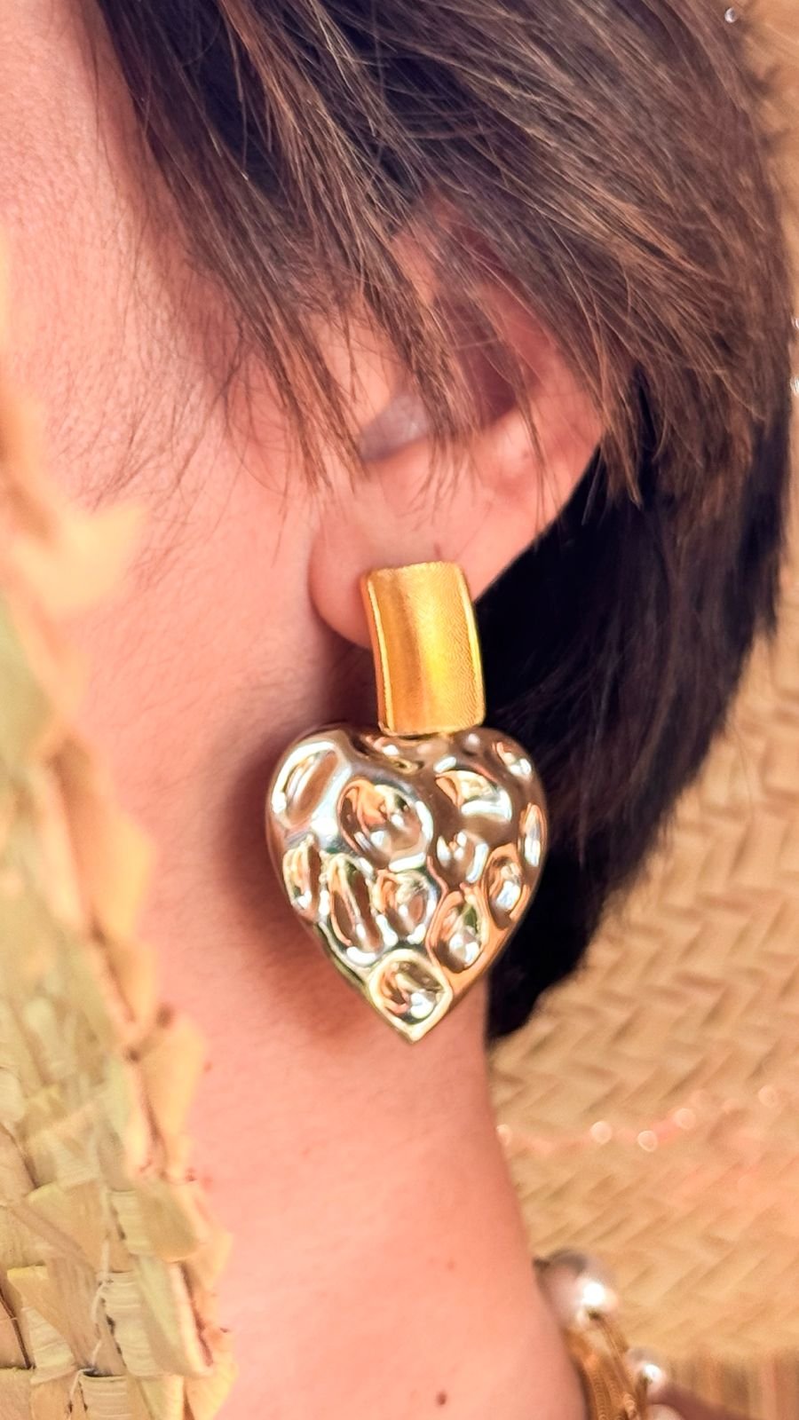 Brinco Love Duo Over - Aço