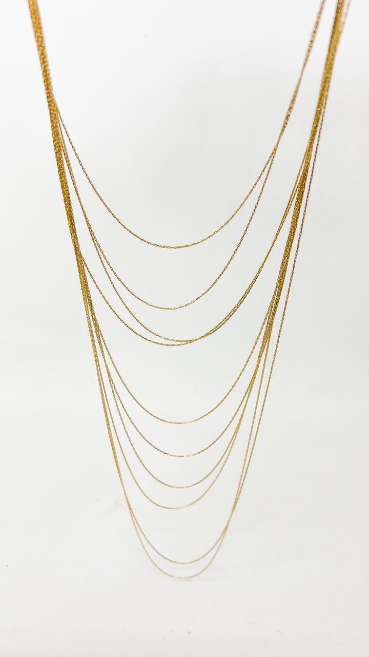 Colar Linhas D ´efeito - Aço