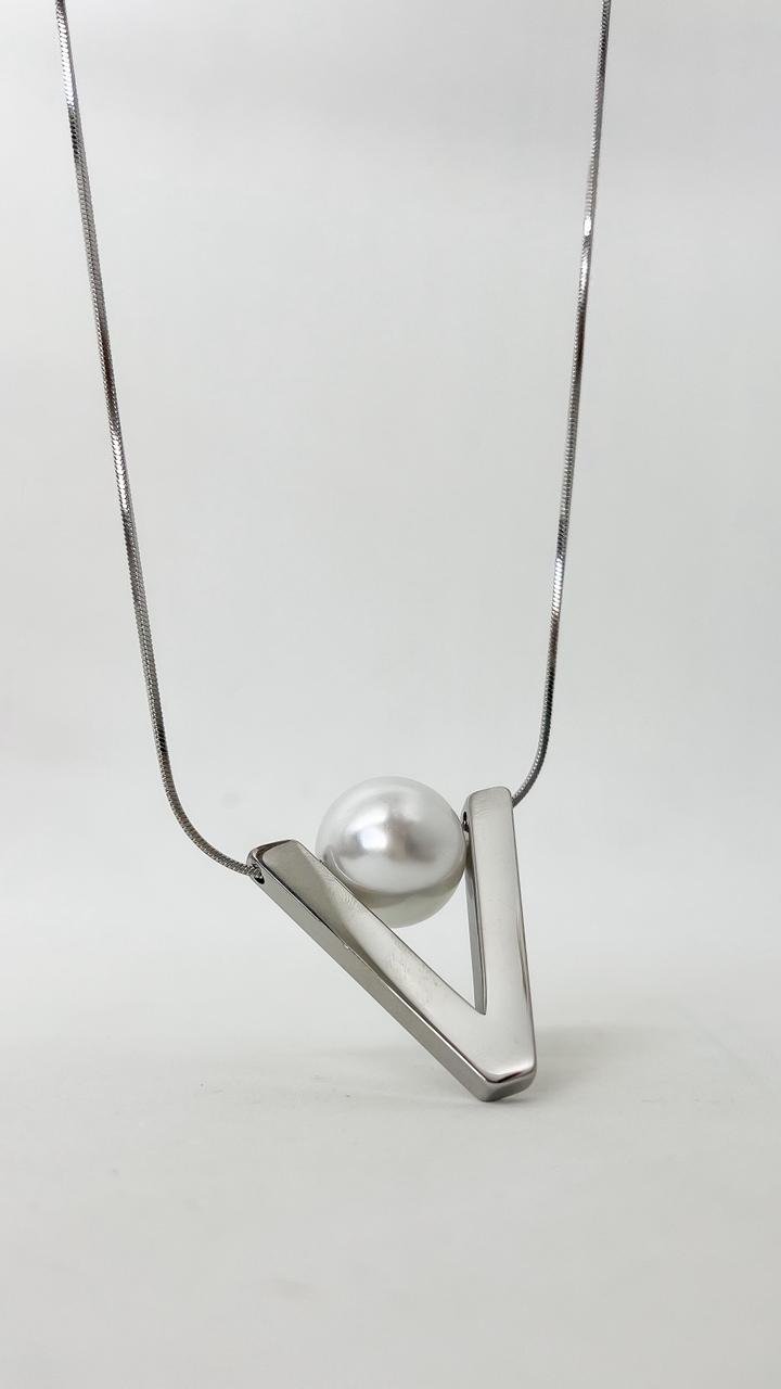 Colar Longo Valentina Inspiração -aço