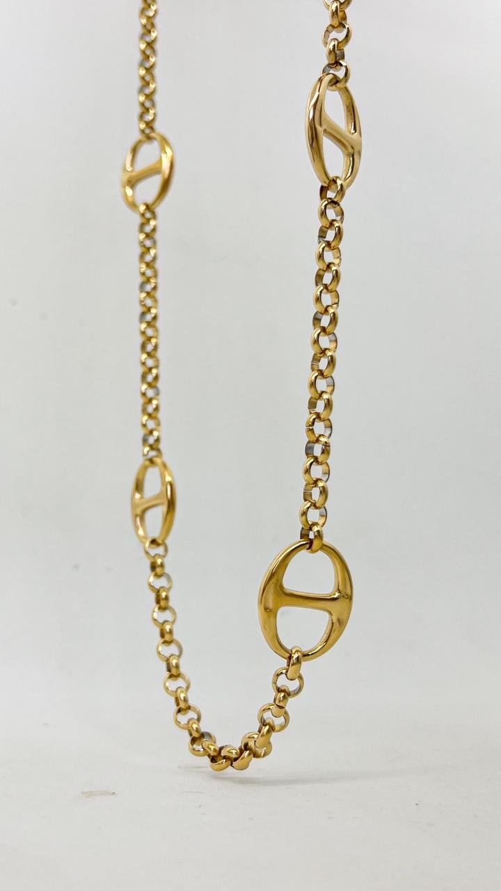 Colar Longo Inspiração G - Aço