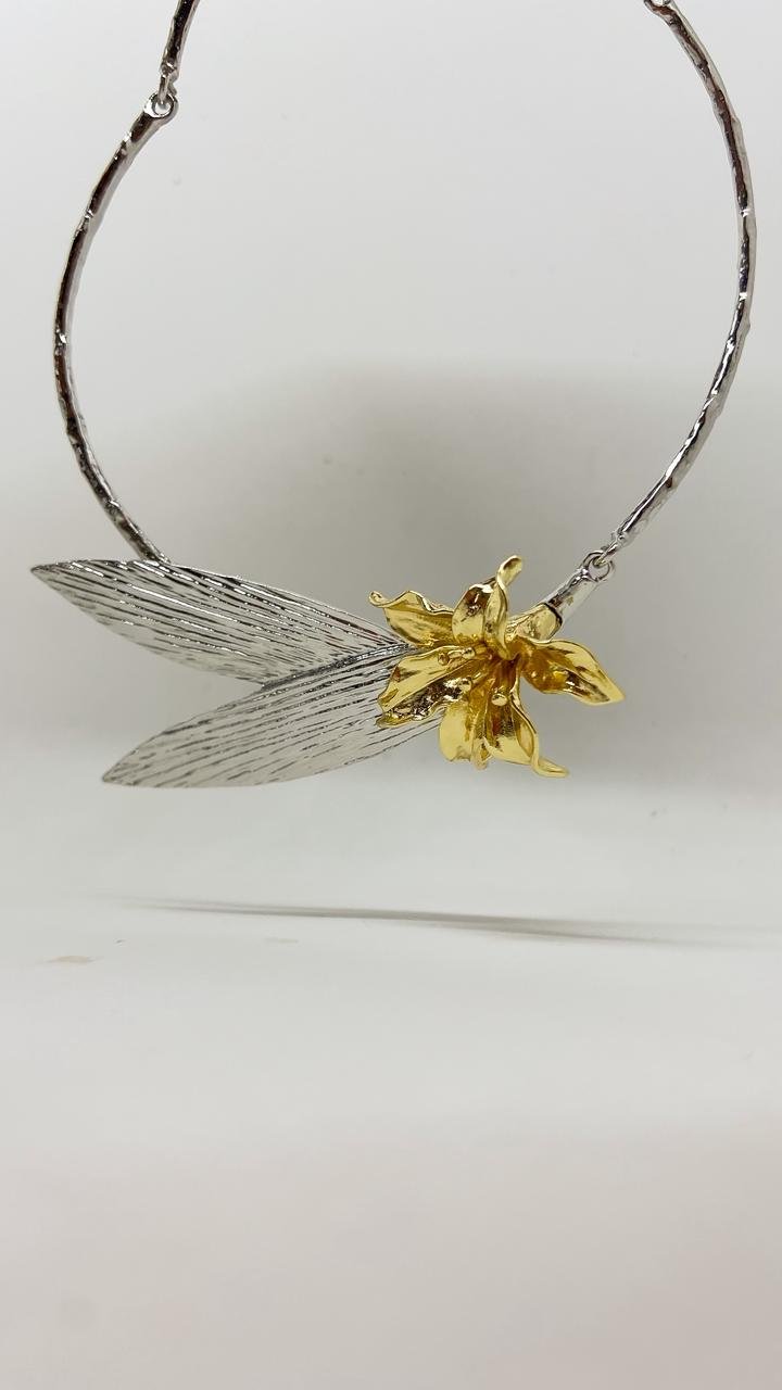 Gargantilha Flower Duo Vintage