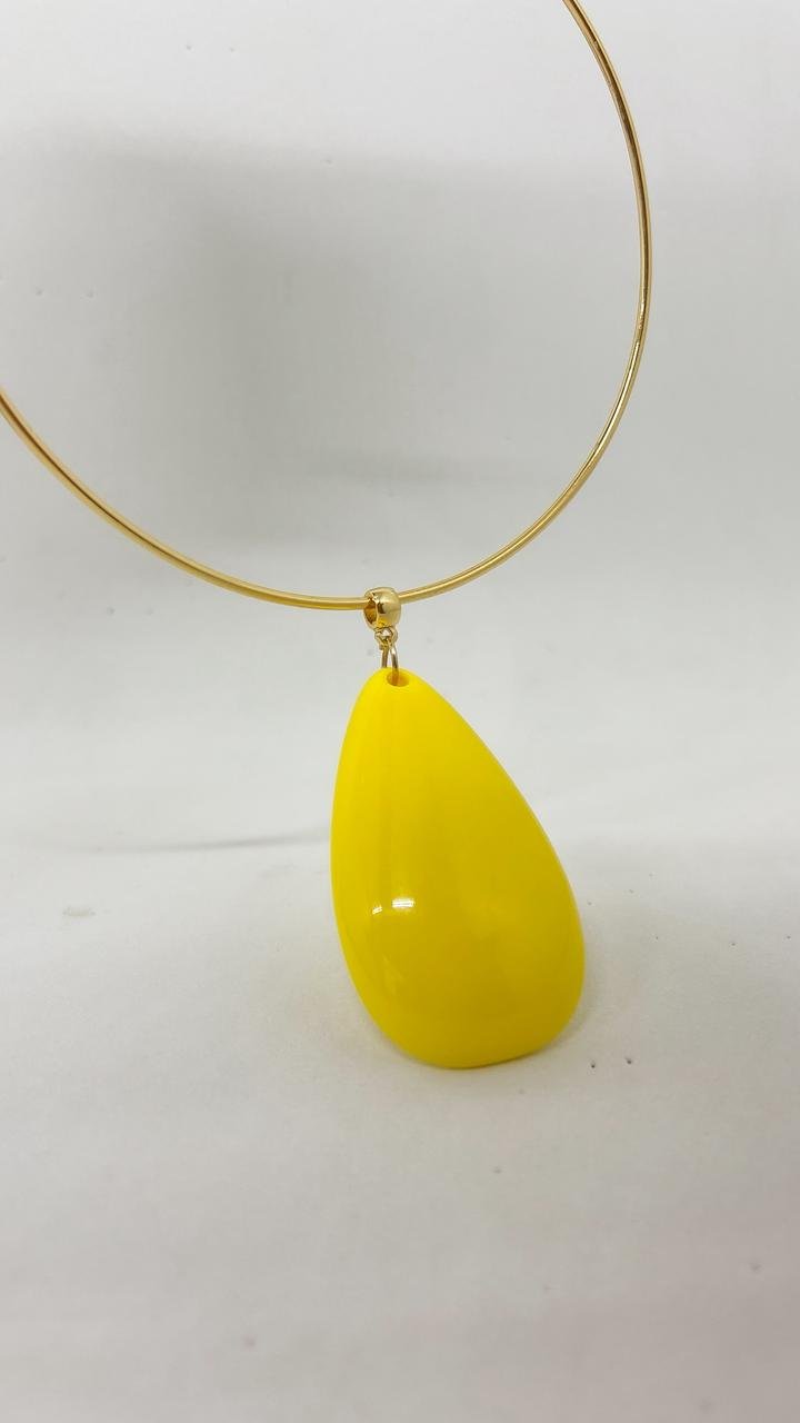 Gargantilha Brasilidade Amarela