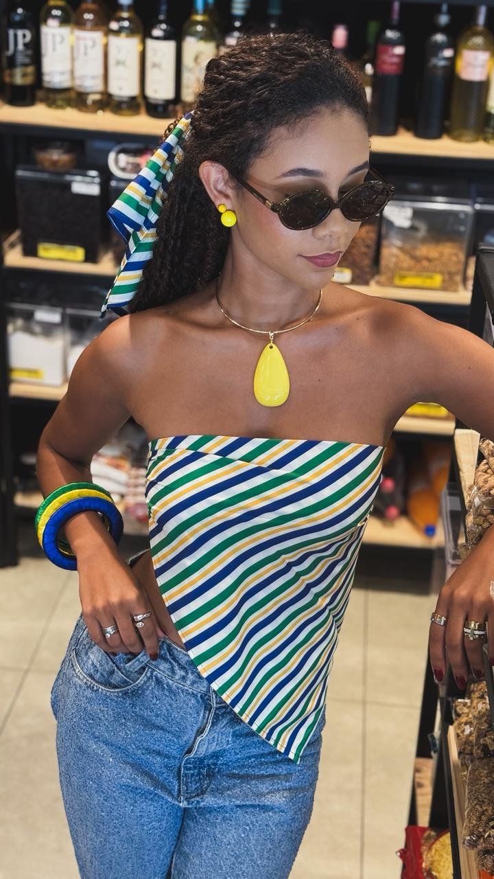 Gargantilha Brasilidade Amarela