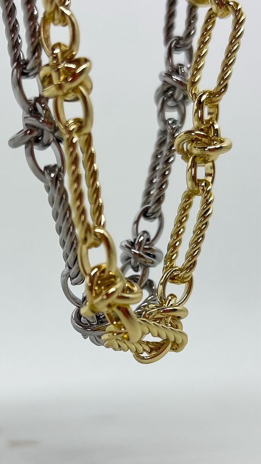 Pulseira Elo Em Nó - Aço