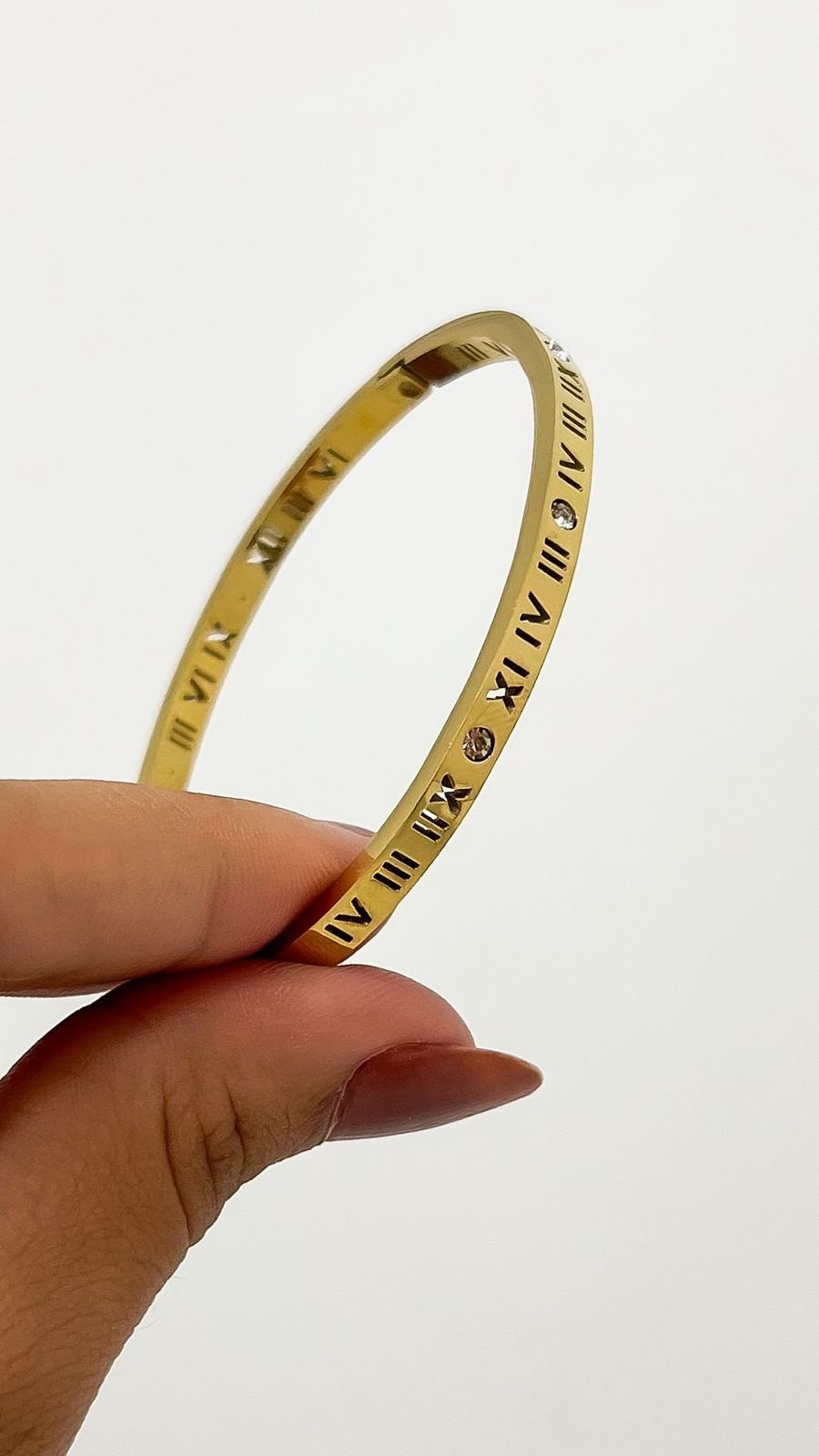 Bracelete Algarismo Inspiração - Aço