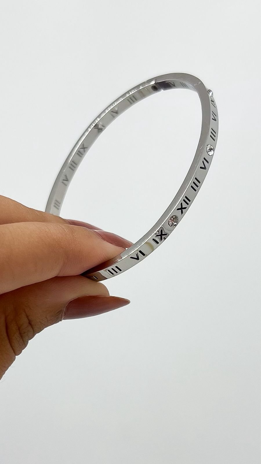 Bracelete Algarismo Inspiração - Aço