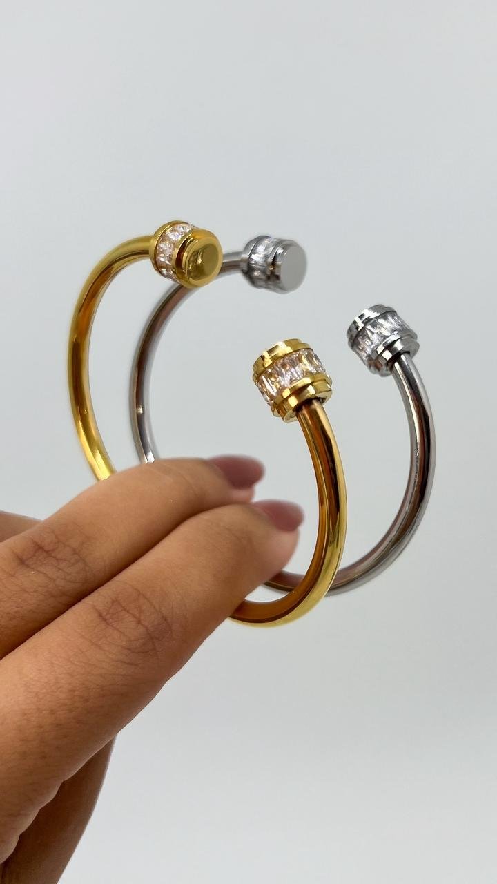 Bracelete Duo Fenda Glow - Aço