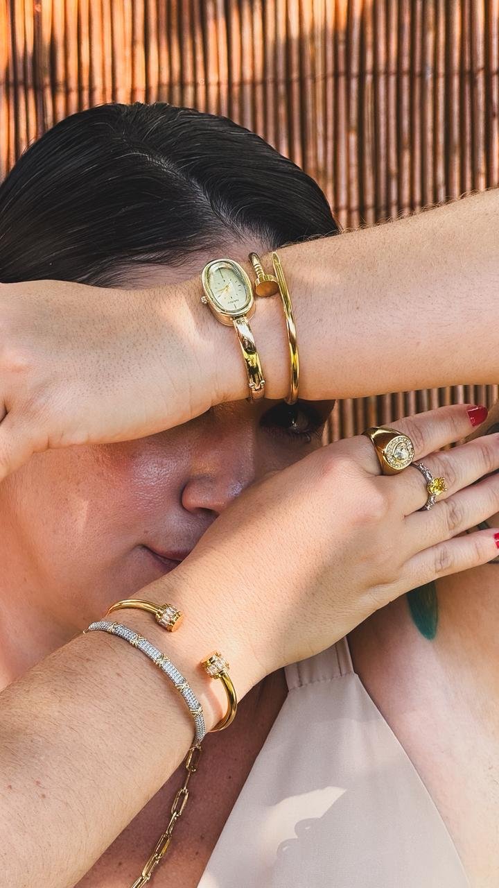 Bracelete Duo Fenda Glow - Aço