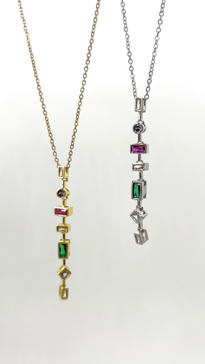 Colar Cristais Collor Swa - Aço