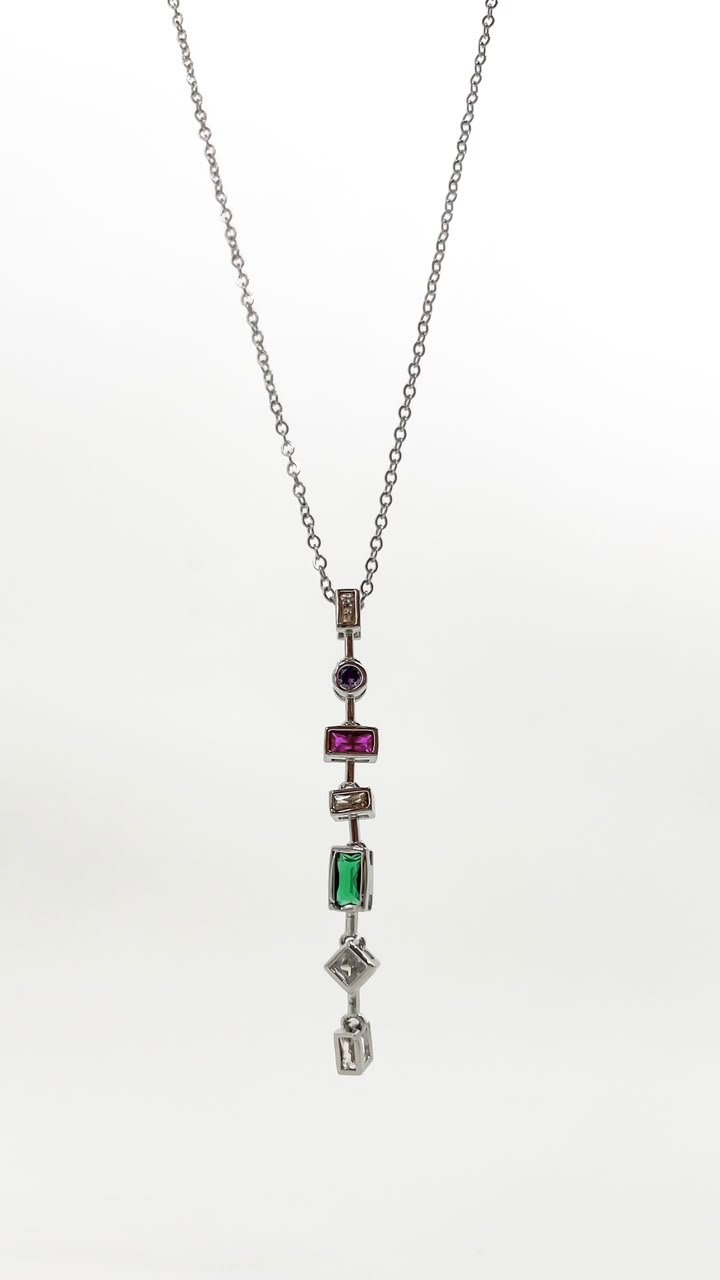 Colar Cristais Collor Swa - Aço