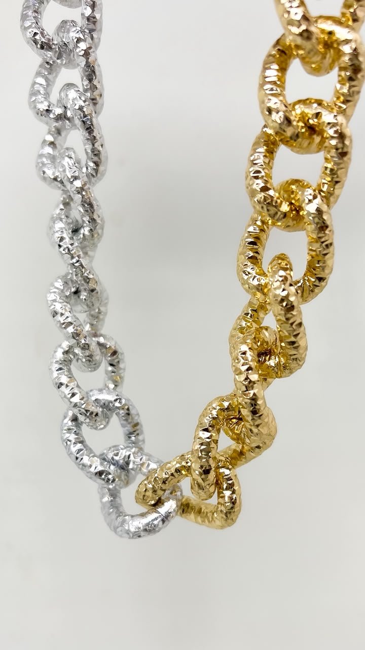 Colar Elos Duo Em Textura