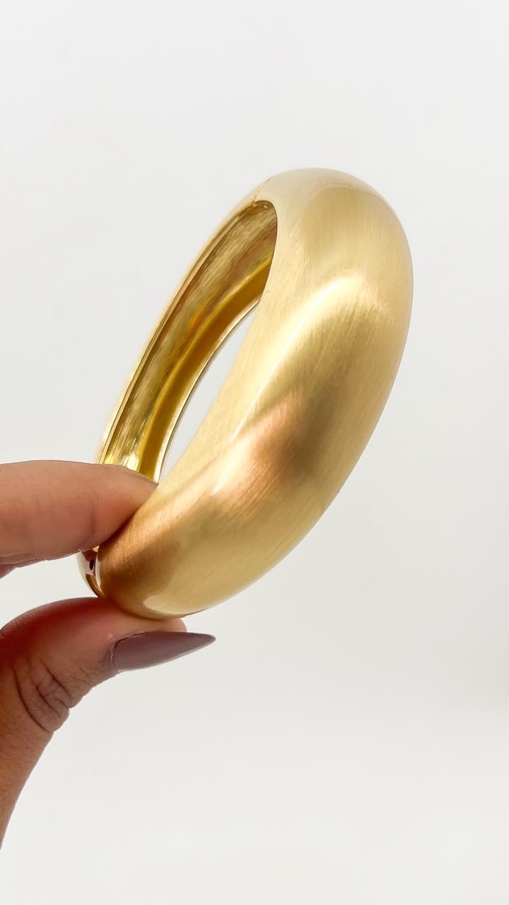Bracelete Ouro Escovado