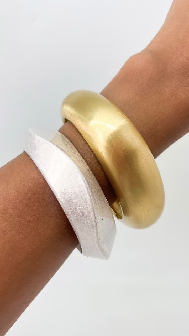 Bracelete Prata Escovado