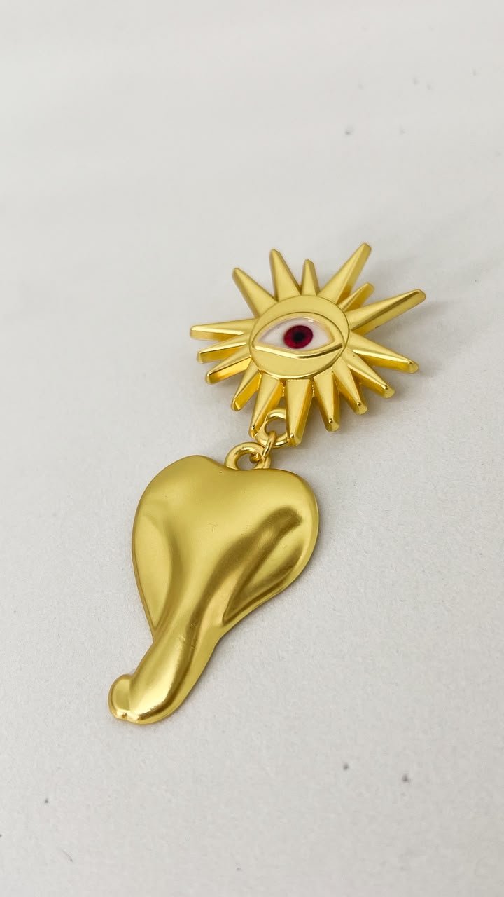 Broche Olho Abstrat