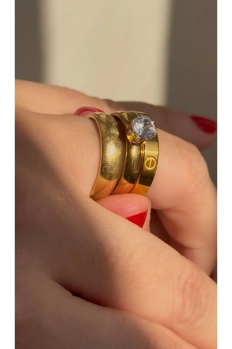 Anel Carti Circular -aço