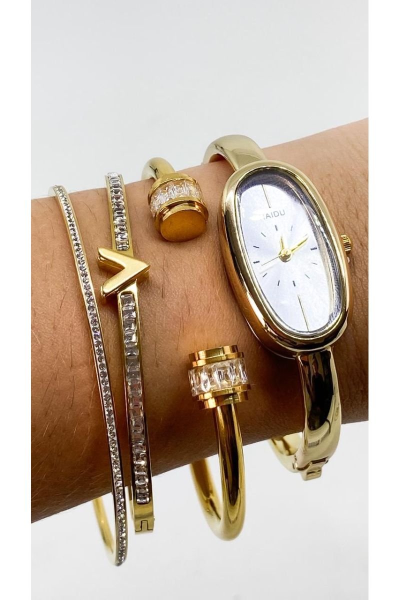 Bracelete Duo Fenda Glow - Aço