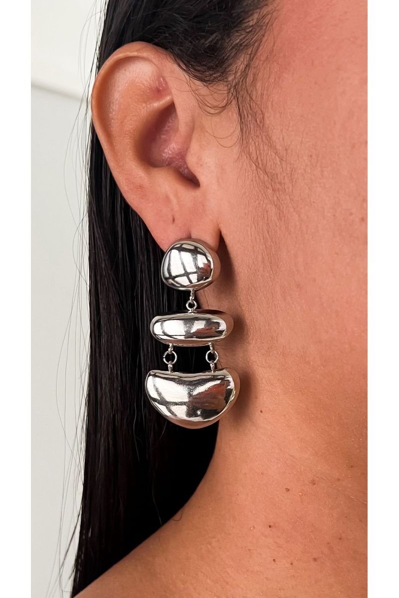 Brinco Triplo Organic - Aço