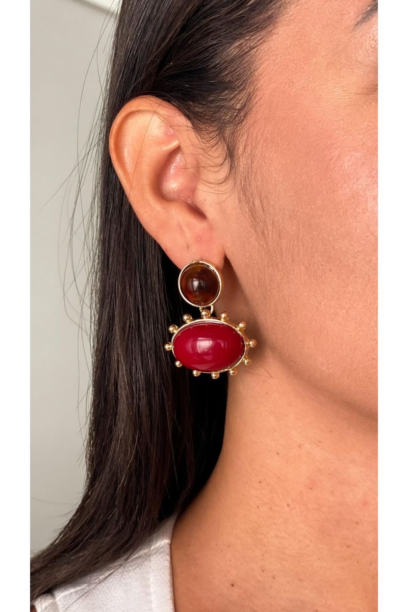 Brinco Vermelho Cereja