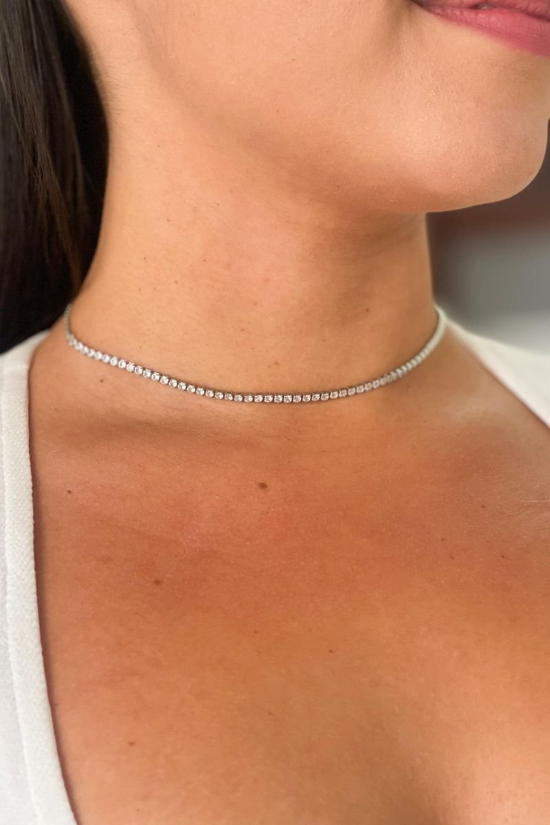 Choker Riviera Linha Ródio