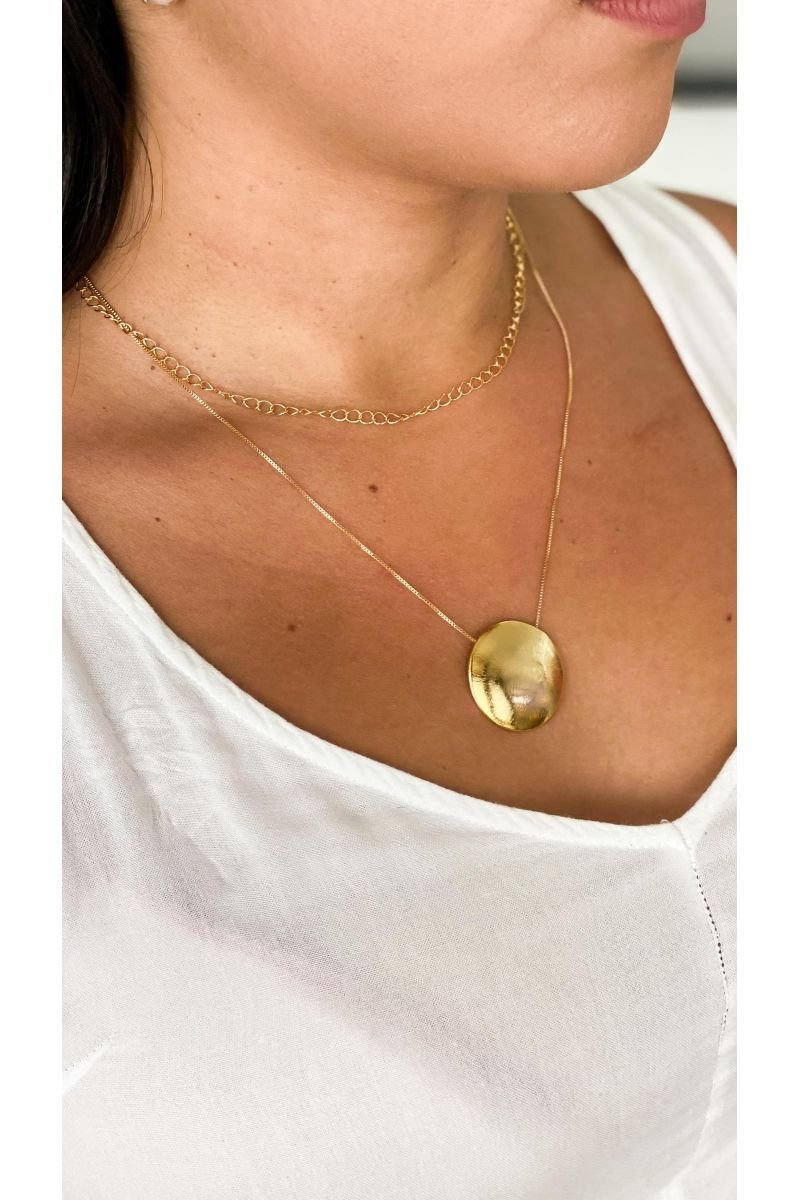 Colar 2x1 Medalha D´elos