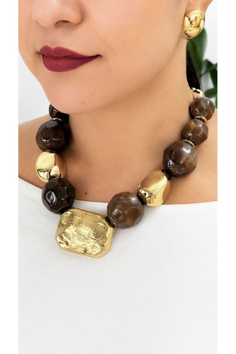 Colar Cacau D´ouro Vintage