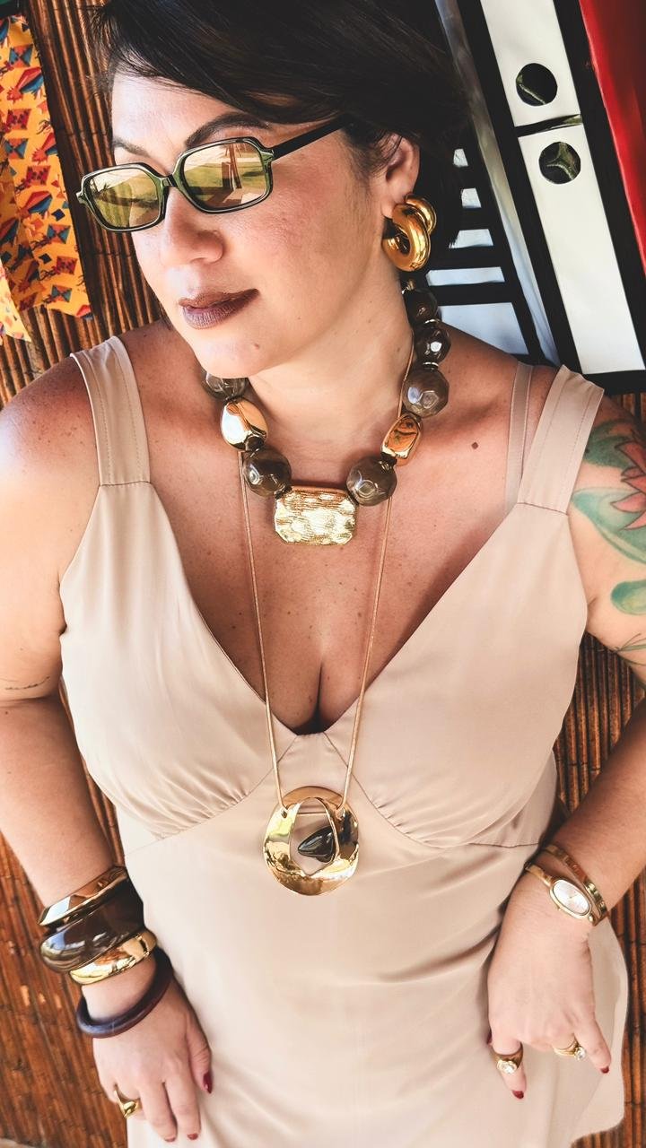 Colar Cacau D´ouro Vintage