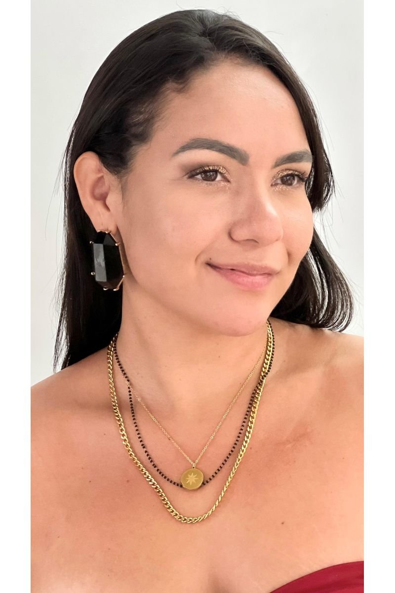 Colar Duplo Medalha Estrelar