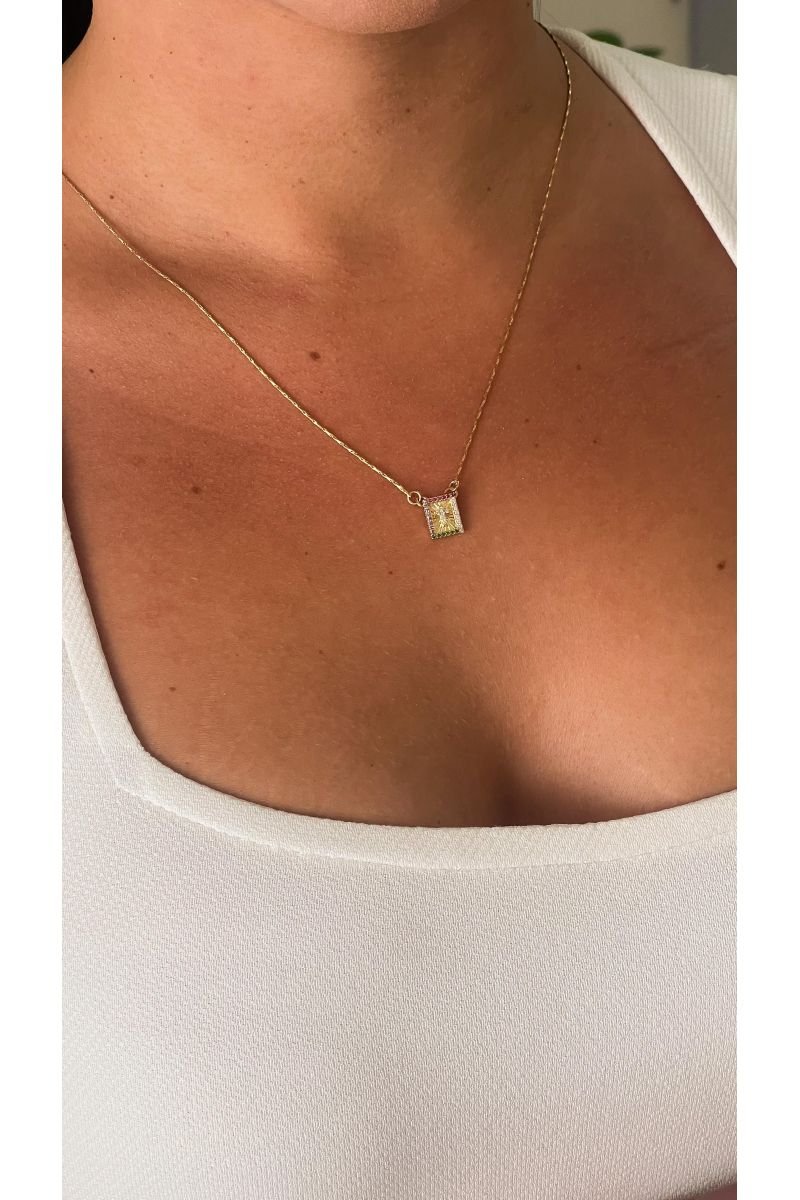 Colar Escapulário Crucifixo