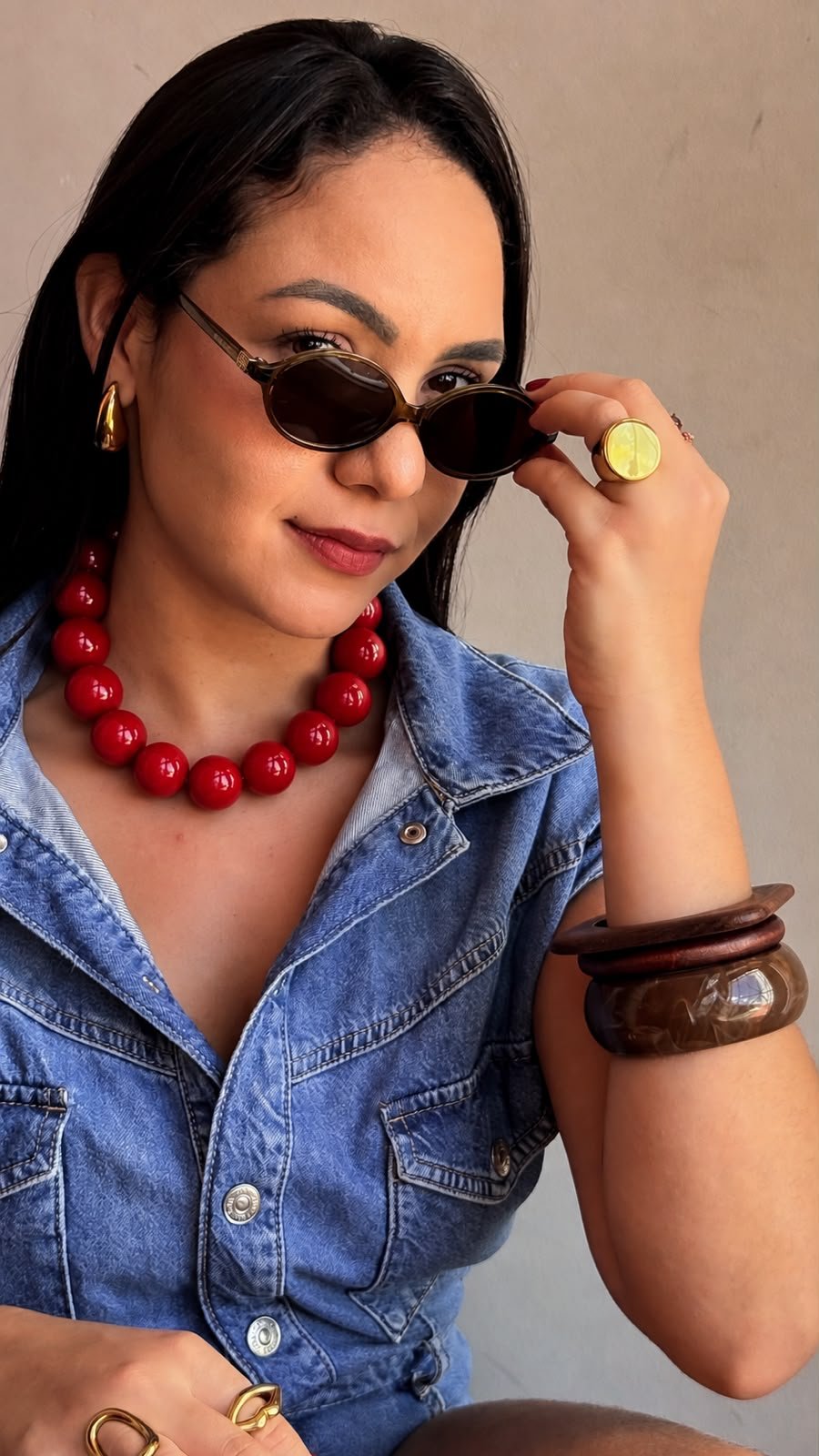 Colar Esfera Vintage