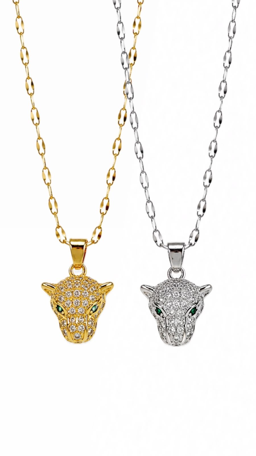 Colar Leopardo Glow Minimalist - Aço