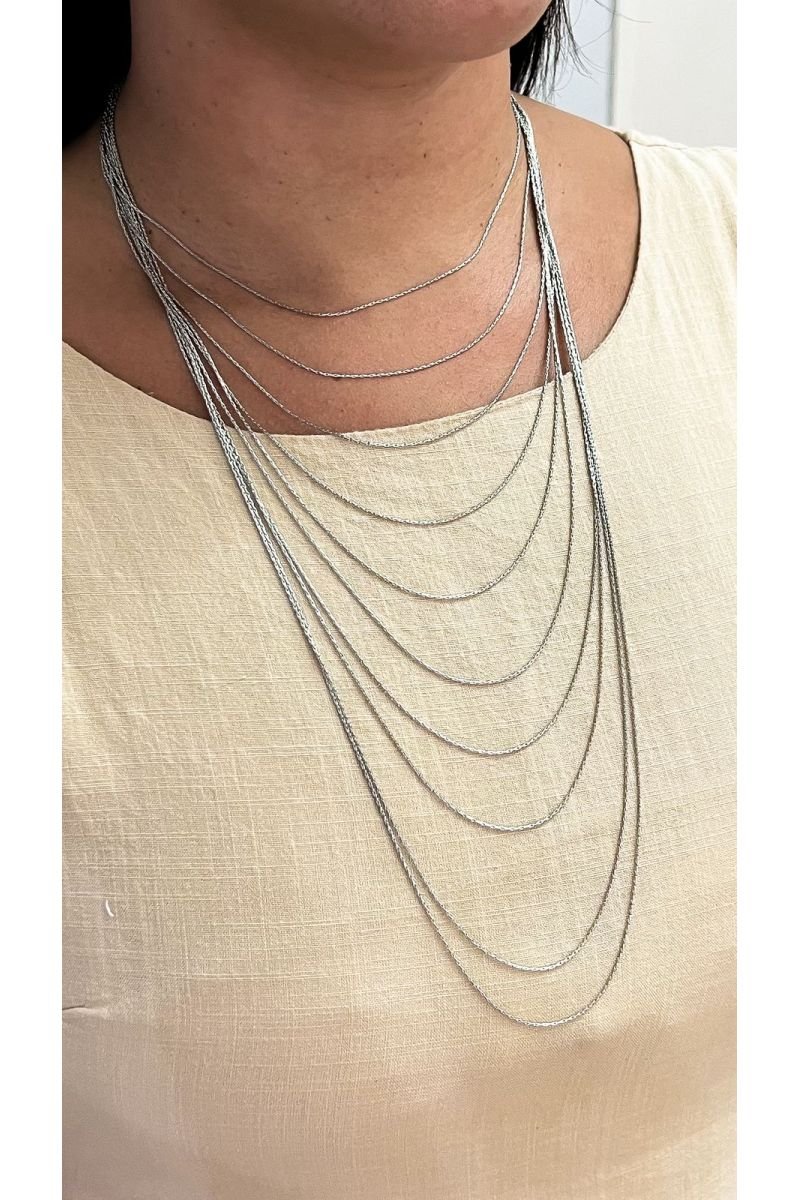 Colar Linhas D ´efeito - Aço