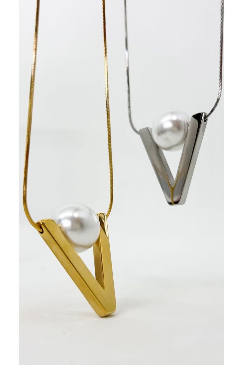 Colar Longo Valentina Inspiração -aço