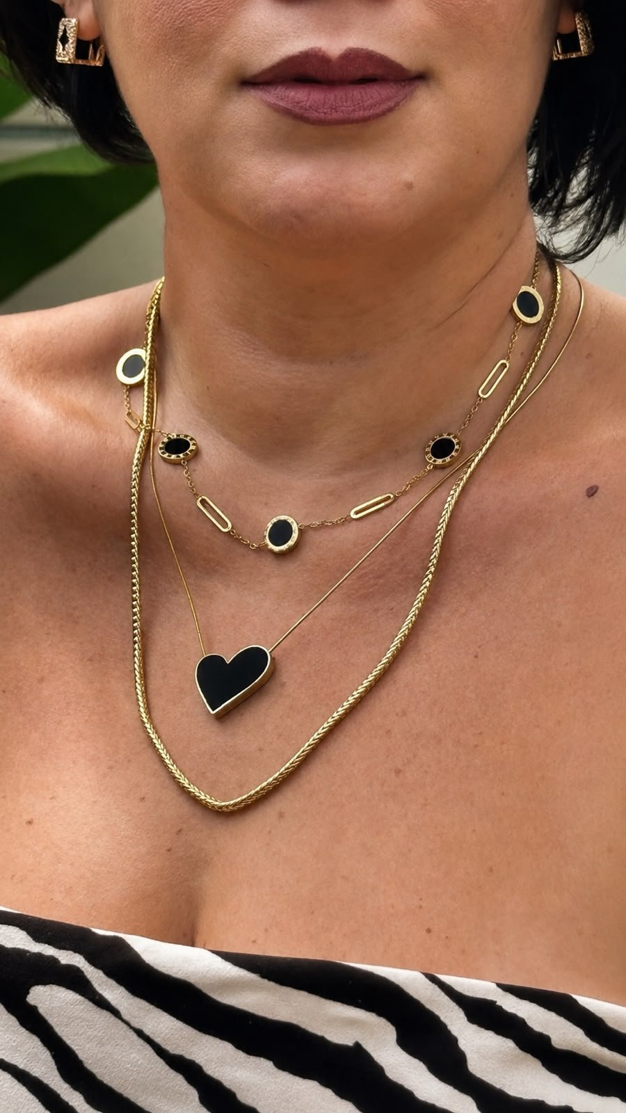 Colar Love All Black - Aço