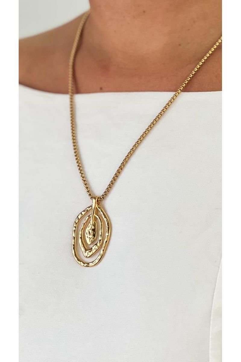 Colar Orgnic Textura -aço