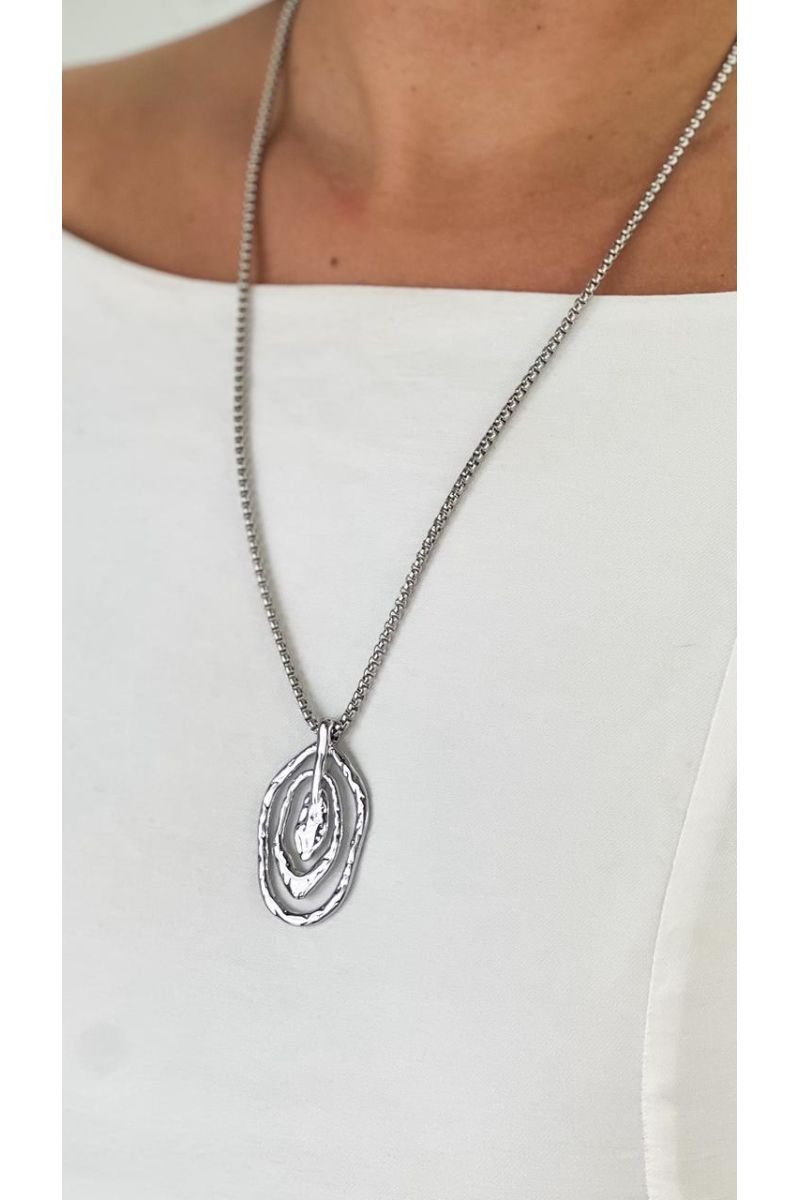 Colar Orgnic Textura -aço